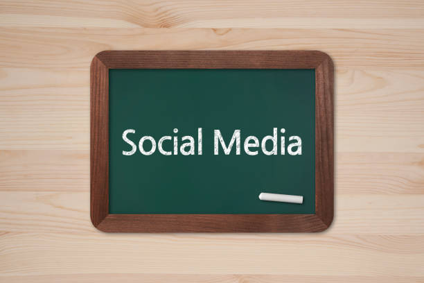 istock Social Media - Business Chalkboard Background 806202456