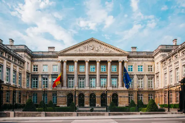The Belgian Federal Parliament building in Brussels.