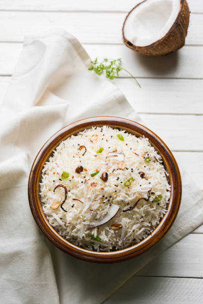 istock coconut rice, south indian food 806212094