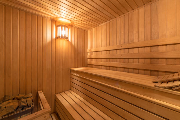 istock Interior of a Finnish sauna 806242330