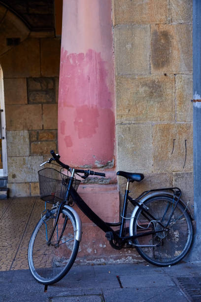 istock Bicycle parked at street 806247578