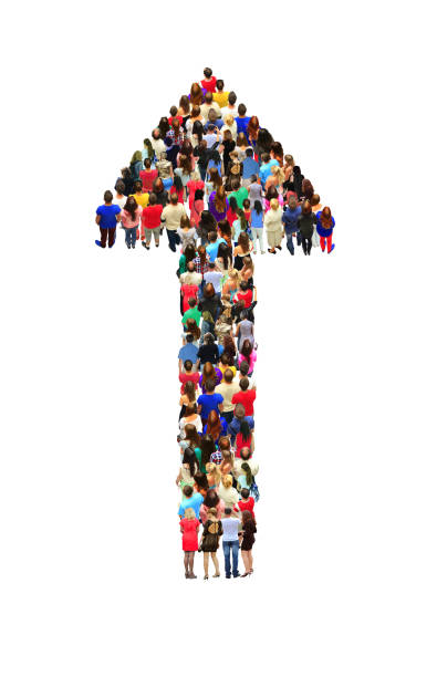 istock arrow from people isolated on white 806249834