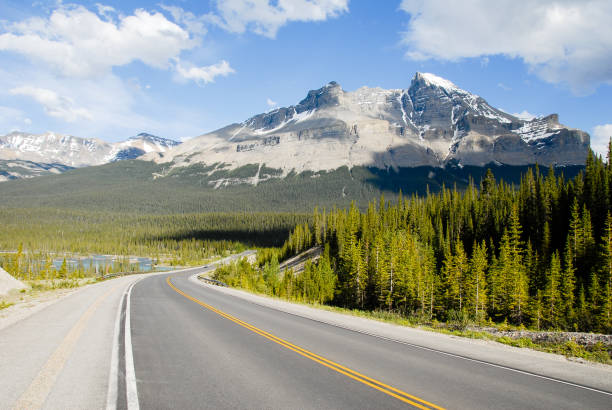 istock Icefields Parkway and North Saskatchewan River in the Spring, Banff National Park, Canadian Rockies, Alberta, Canada 806250128