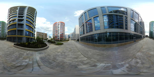 istock 360 panorama vr of modern city quarter 806259380
