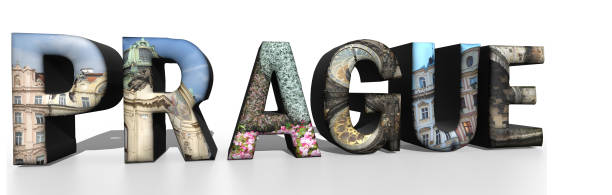 istock Prague, Czech Republic 3D illustration 806264450