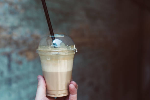 istock Delicious drink in a plastic cup. Cold coffee 806275486