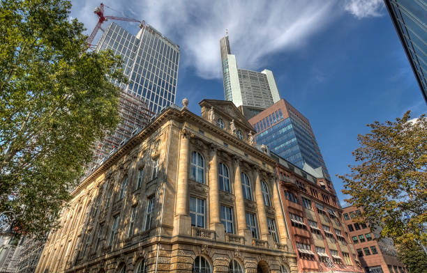istock Bank buildings in Frankfurt, Germany 806276044