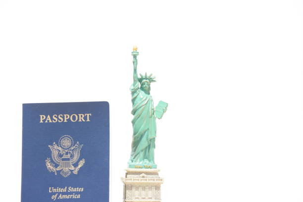Statue of Liberty with an American passport