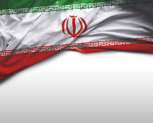イラン手を振るフラグ - iranian flag ストックフォトと画像