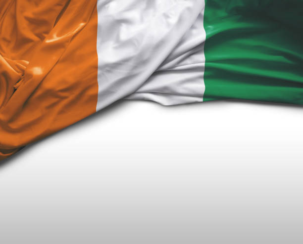 istock Ivoire Coast waving flag 806295048