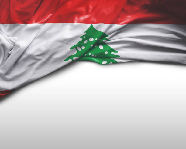 istock Lebanon waving flag 806295086
