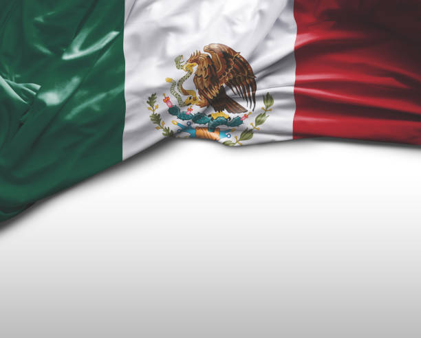 bandeira de ondulação mexicana - mexican flag - fotografias e filmes do acervo