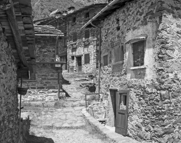 Poffabro, an historic medieval village in the Val Colvera valley in Pordenone province, Friuli-Venezia Giulia, north east Italy
