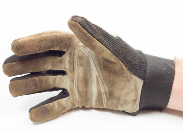 istock Single dirty glove with arm 806307734