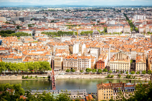 istock Lyon city in France 806315256