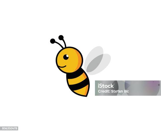 Bee Icon Stock Illustration - Download Image Now - Bee, Logo, Baby - Human Age