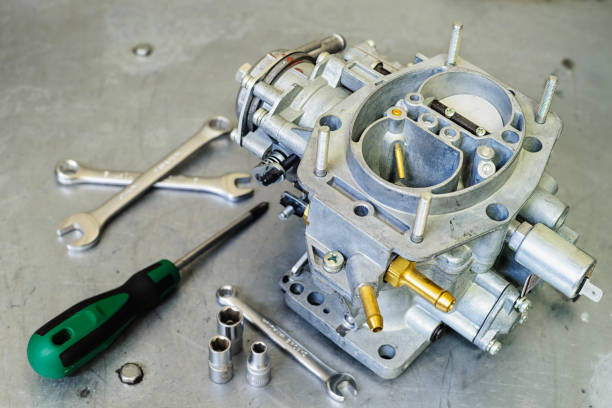 istock New car carburetor at shallow depth of field 806355152