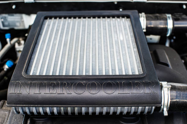 istock Car intercooler with shallow depth of field 806357430