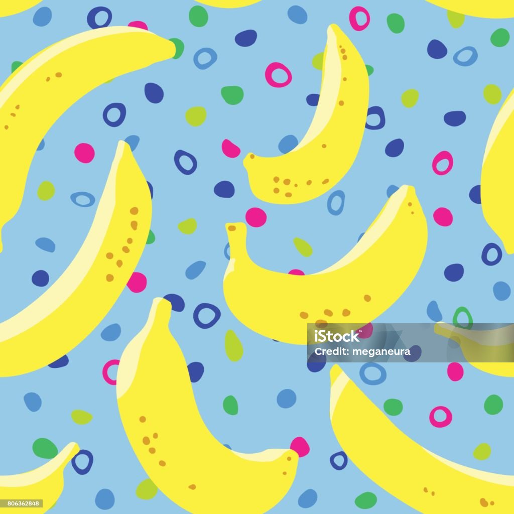 Mô Hình Chuối Liền Mạch Trái Chuối Vàng Trên Nền Đầy Màu Sắc Minh ...