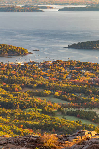 istock Beautiful fall colors of Acadia, Maine. 806367586