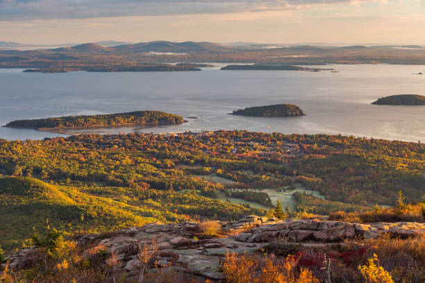 istock Beautiful fall colors of Acadia, Maine. 806367694