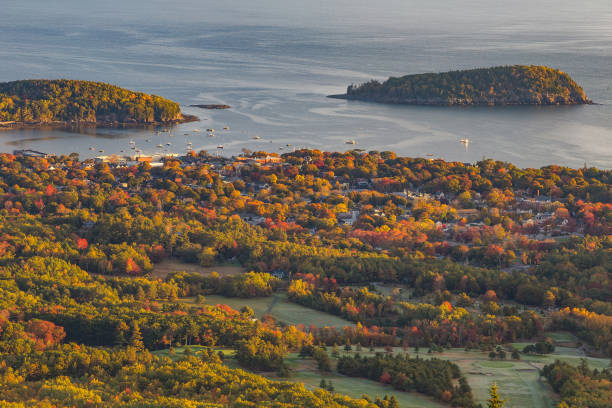 istock Beautiful fall colors of Acadia, Maine. 806367716