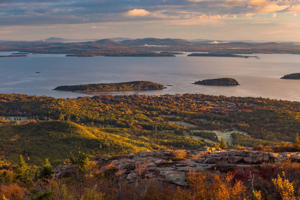 istock Beautiful fall colors of Acadia, Maine. 806367946