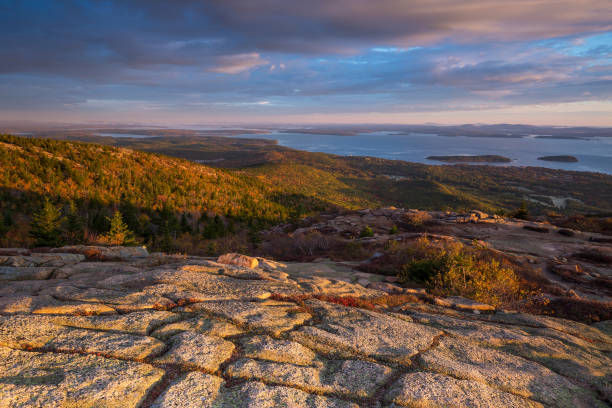 istock Beautiful fall colors of Acadia, Maine. 806367962
