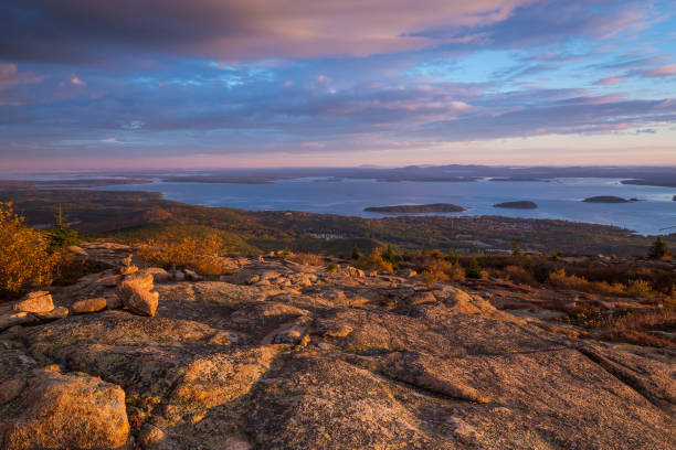 istock Beautiful fall colors of Acadia, Maine. 806368002