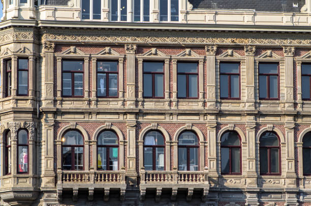 istock Traditional old buildings in Amsterdam 806377350