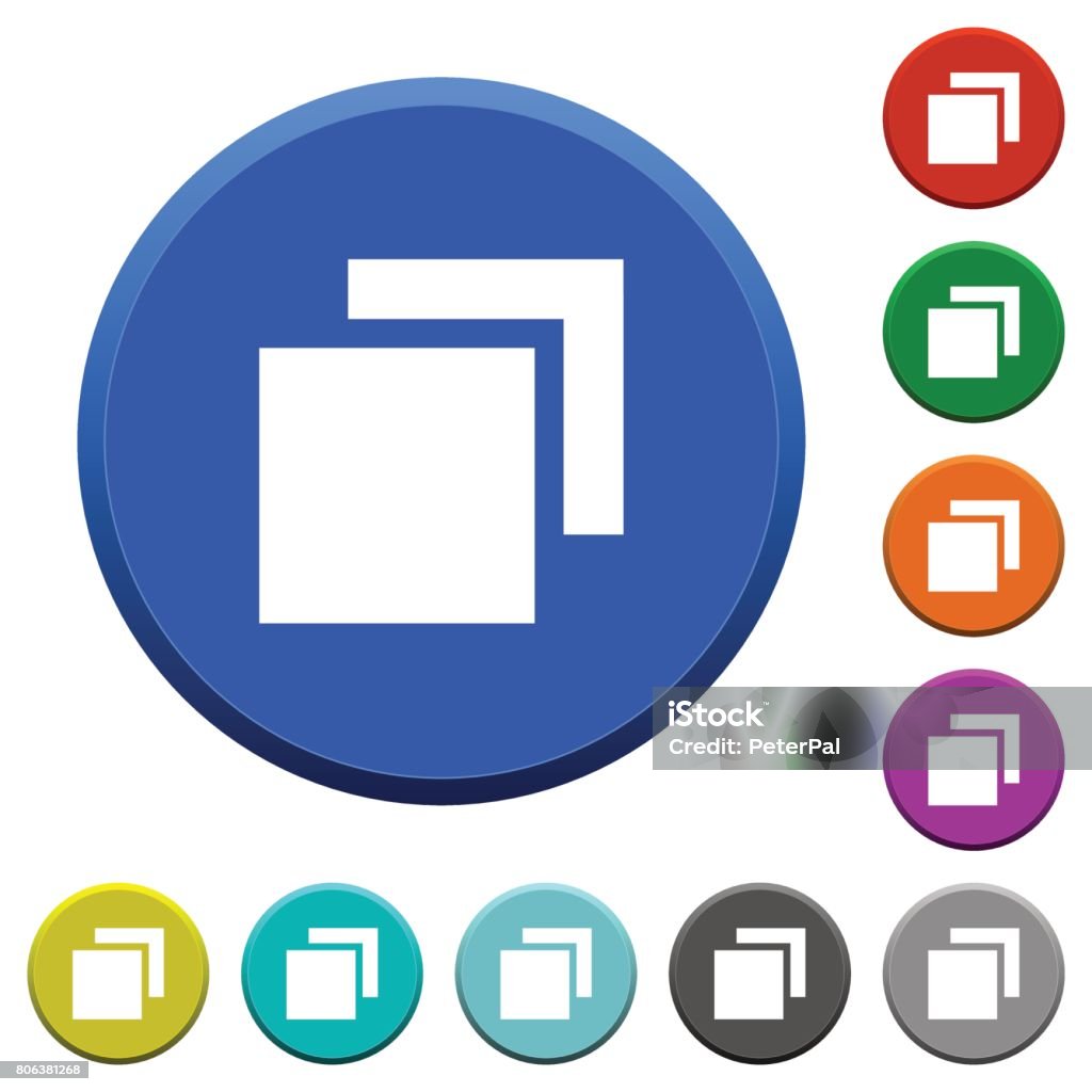 Overlapping Elements Beveled Buttons Stock Illustration - Download ...