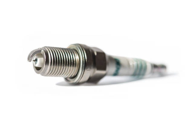 istock Car spark plug isolated on the white background 806404700