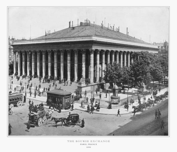 istock The Bourse Exchange, Antique Paris Photograph, 1893 806405426