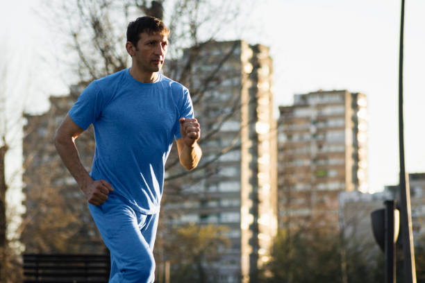 istock jogging at the city 806426214