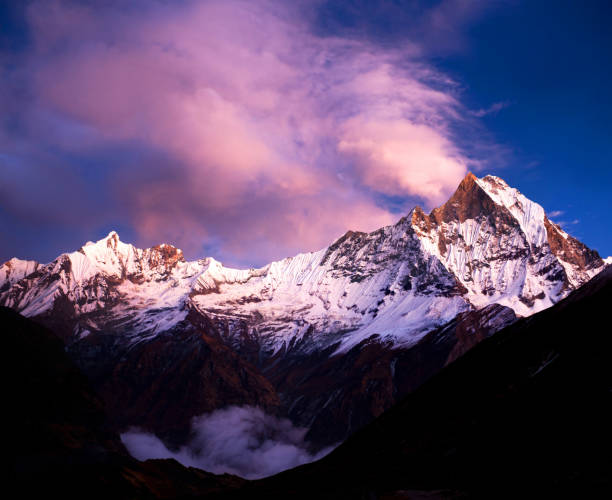 istock Mount Machapuchare - view from Annapurna Base Camp, Nepal 806428828