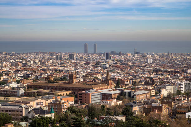 istock Panorama of Barcelona, Spain 806431462