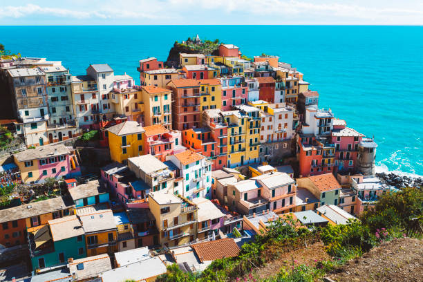 istock Panoramic view of Manarola in Cinque Terre, Italy 806431472