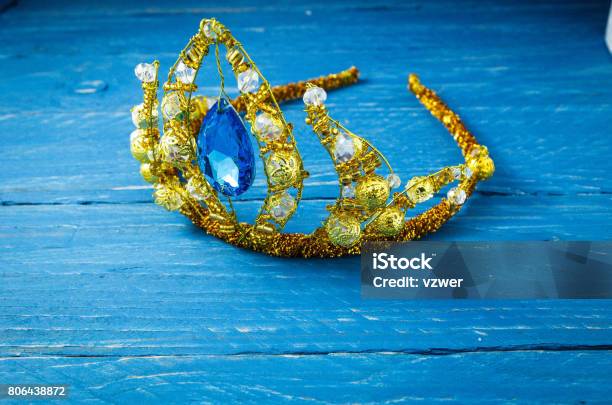 Crown Of The Princess Decoration Jewel Crown Of Elsa Cold Heart Stock Photo - Download Image Now