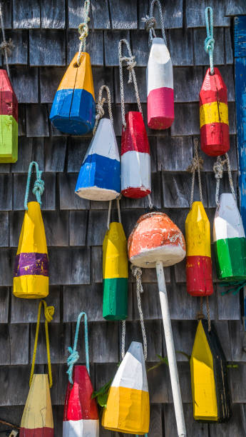 istock Colorful Wooden Bouys 806447302