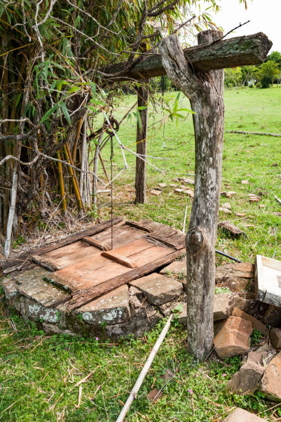 istock Stone Well Wood Cover 806476150