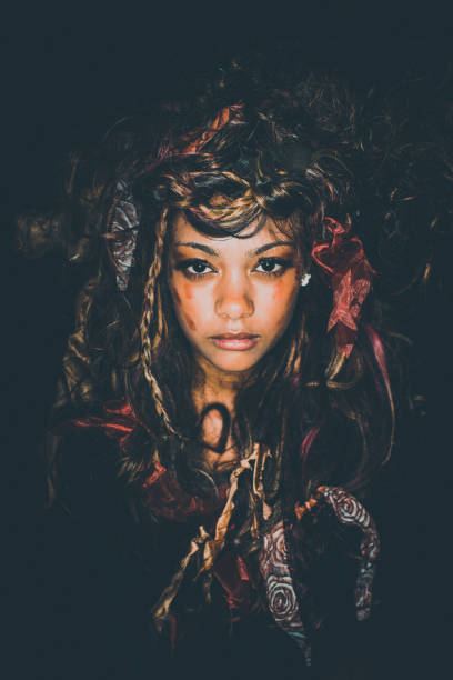 istock Voodoo Queen Woman Hydra Portrait 806501894