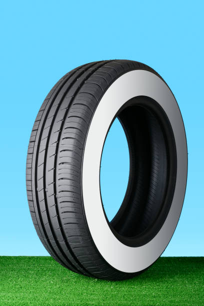 istock Summer car tire on the grass 806523456