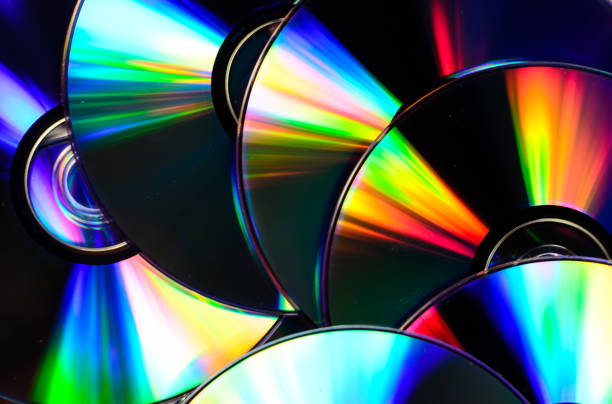 istock Background of the cd disks 806556942