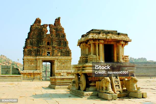 Vittala Temple Stone Chariot In Hampi Karnataka India Stock Photo - Download Image Now