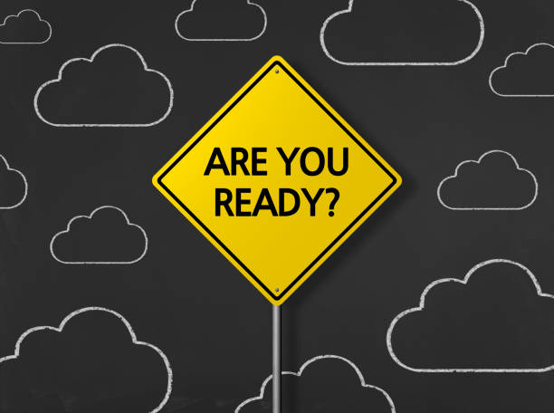 istock ARE YOU READY? - Business Chalkboard Background 806614010