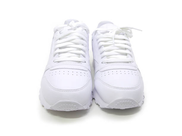 istock White leather shoes,sneakers 806626520