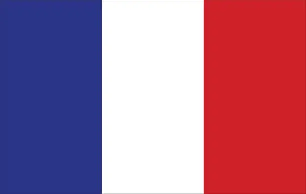 Vector illustration of France flag