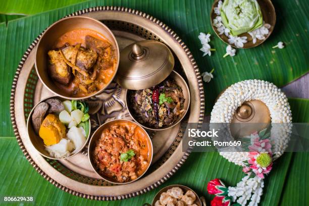 Khantok Foods Stock Photo - Download Image Now - Asia, Basket, Cooking