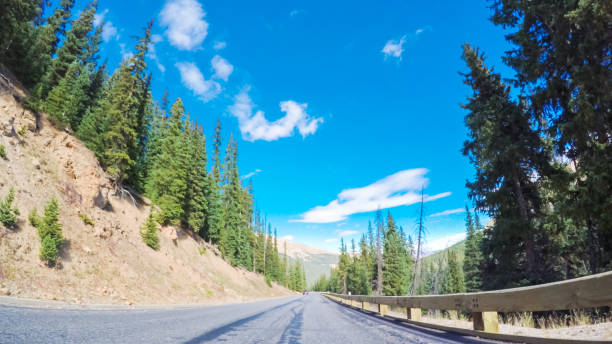 istock Driving through alpine forest of Guanella Pass 806631790