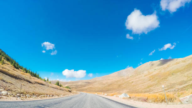 istock Driving through alpine forest of Guanella Pass 806631814